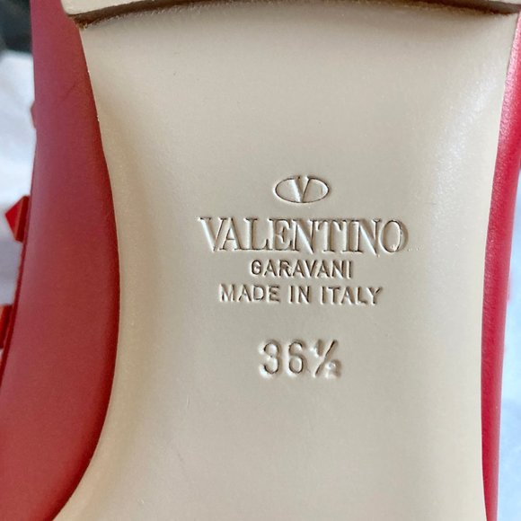 NEW VALENTINO GARAVANI Rockstud Ankle Strap Flats - Picture 11 of 13